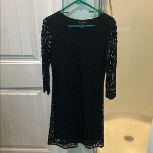 Weavz Elegant Black Long Sleeve Dress
